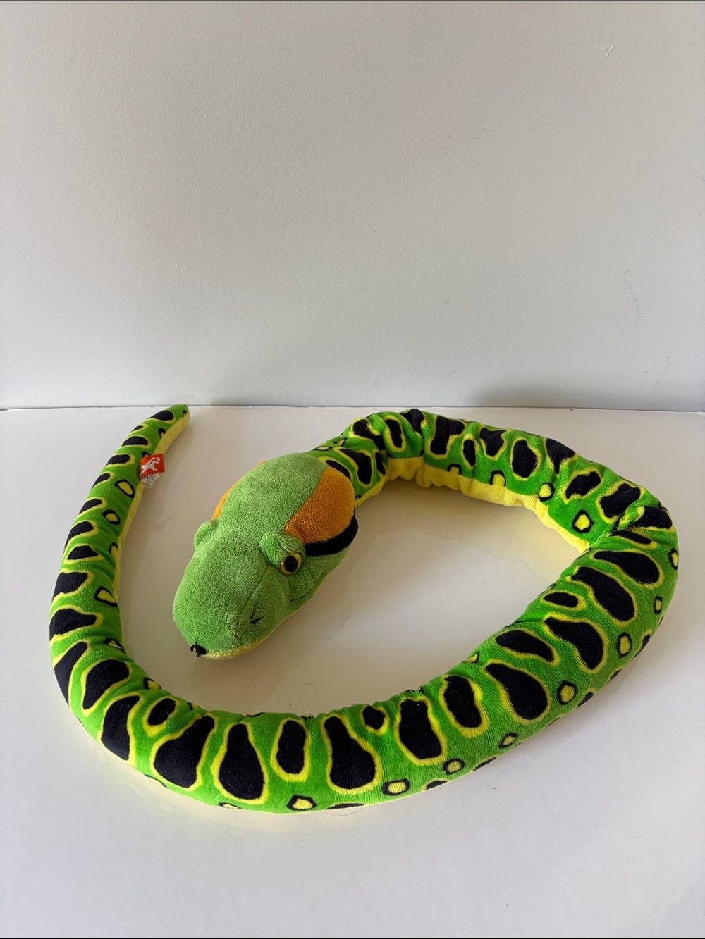 Wild Republic Green Plush Snake Stuffed Animal Toy 53"